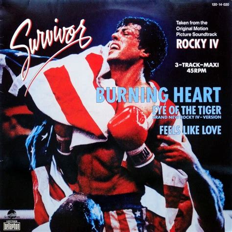 rocky song burning heart|survivor burning heart video.